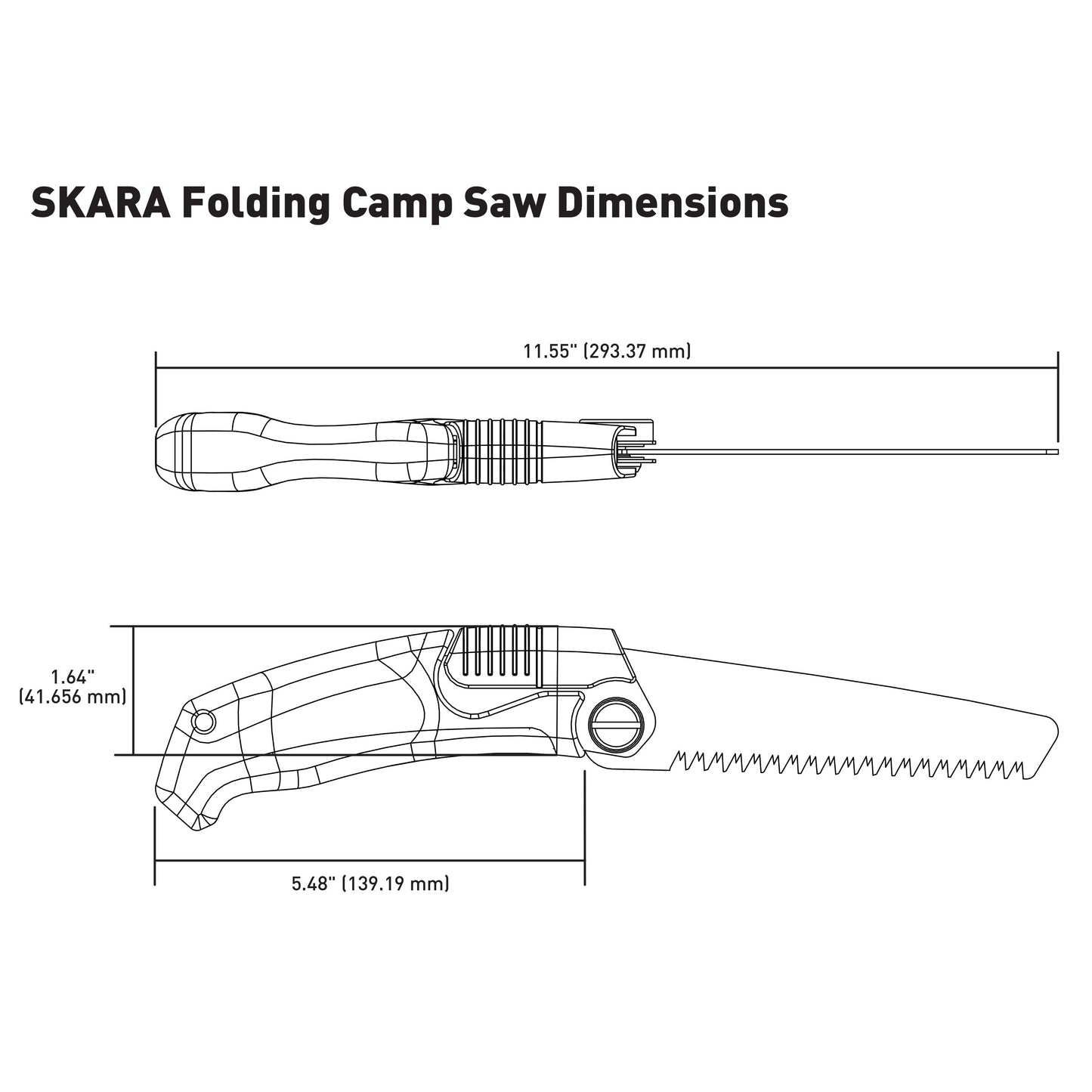 Skara Camp Saw with Sheath