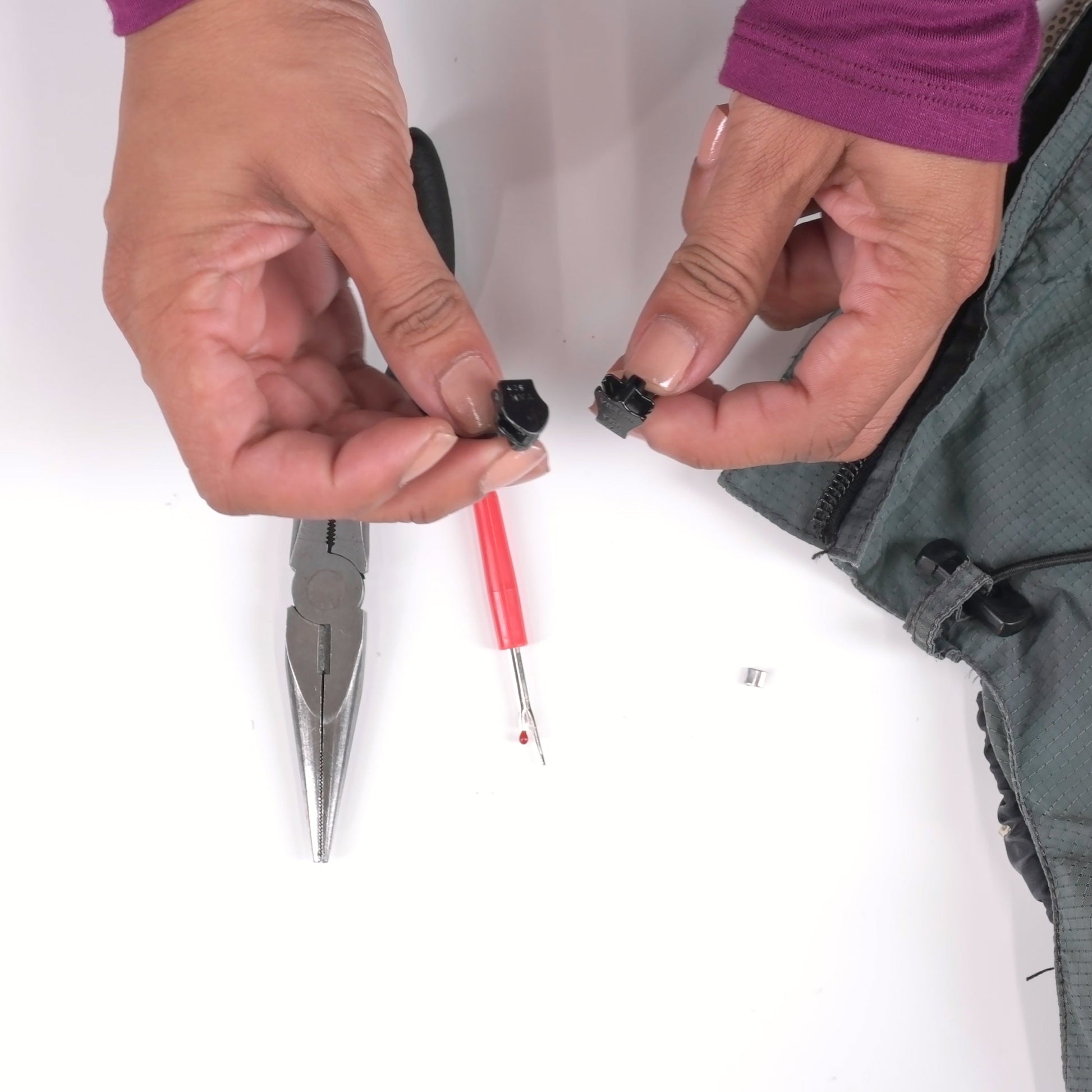 Zipper repair kit