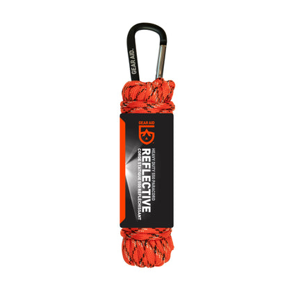 GearAid paracord in reflective orange color